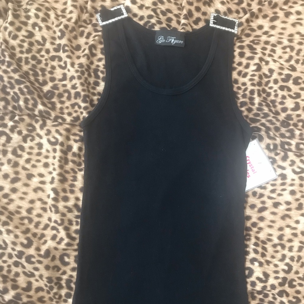 Dressy black tank top
